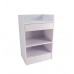 FixtureDisplays® White cash counter 19.7 inch cash wrap checkout frame shelf retail store display WD4W Ship flat